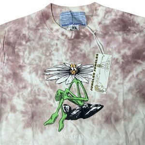 Jungles Jungles T-Shirt Mens M Pink Tie-Dye Anxiety Flower Streetwear Novelty